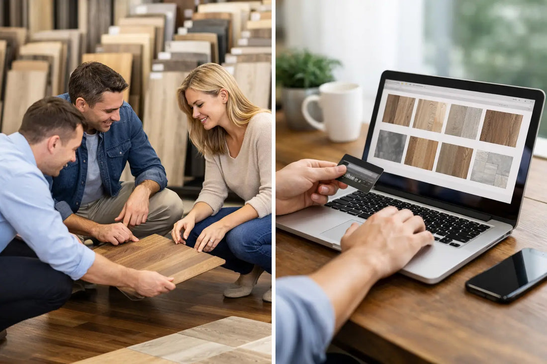 Showroom Flooring Versus Online Ordering