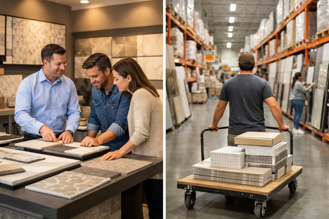 Tile Showroom vs Big Box: What Pays Off?