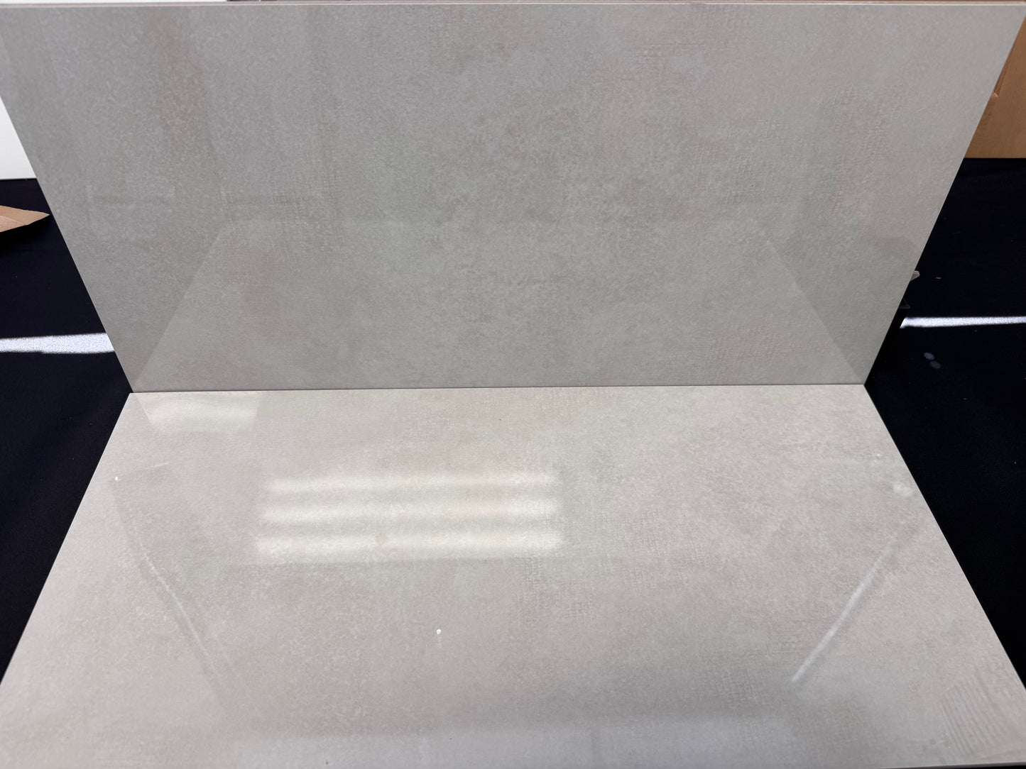 CLEARANCE TILE: 12x24 Polished Cement Grey
